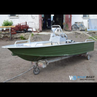 Алюминиевая лодка Wyatboat-390 У с консолью